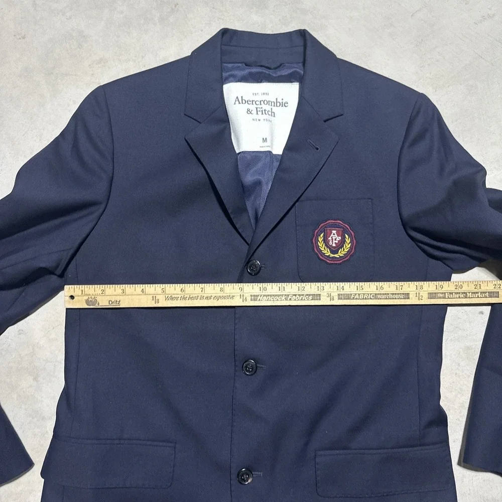 VINTAGE Y2K ABERCROMBIE & FITCH BLAZER SPORTS COAT MEN'S SZ MEDIUM $400 MSRP